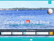 Tablet Screenshot of camping-dunebleue.com